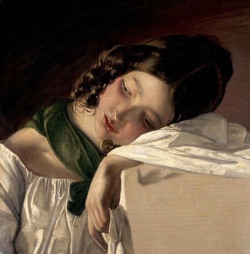 奥地利宫廷画家弗里德瑞秋冯莫林1803–1887作品欣赏