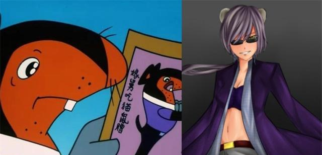 黑猫警长"性转",吃猫鼠"御姐范十足",黑猫警长变小萝莉