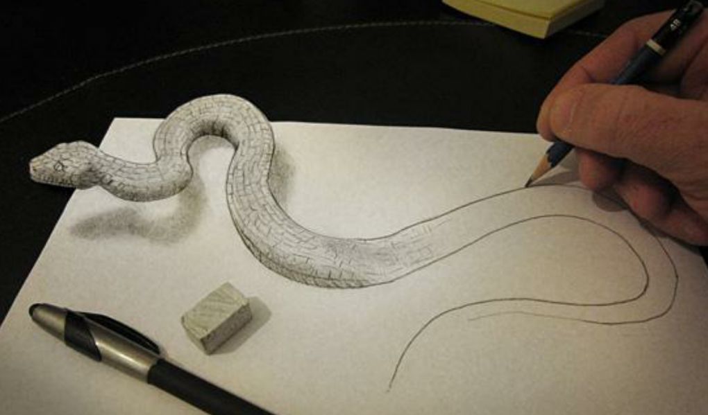 用铅笔作3d画,你有看过吗