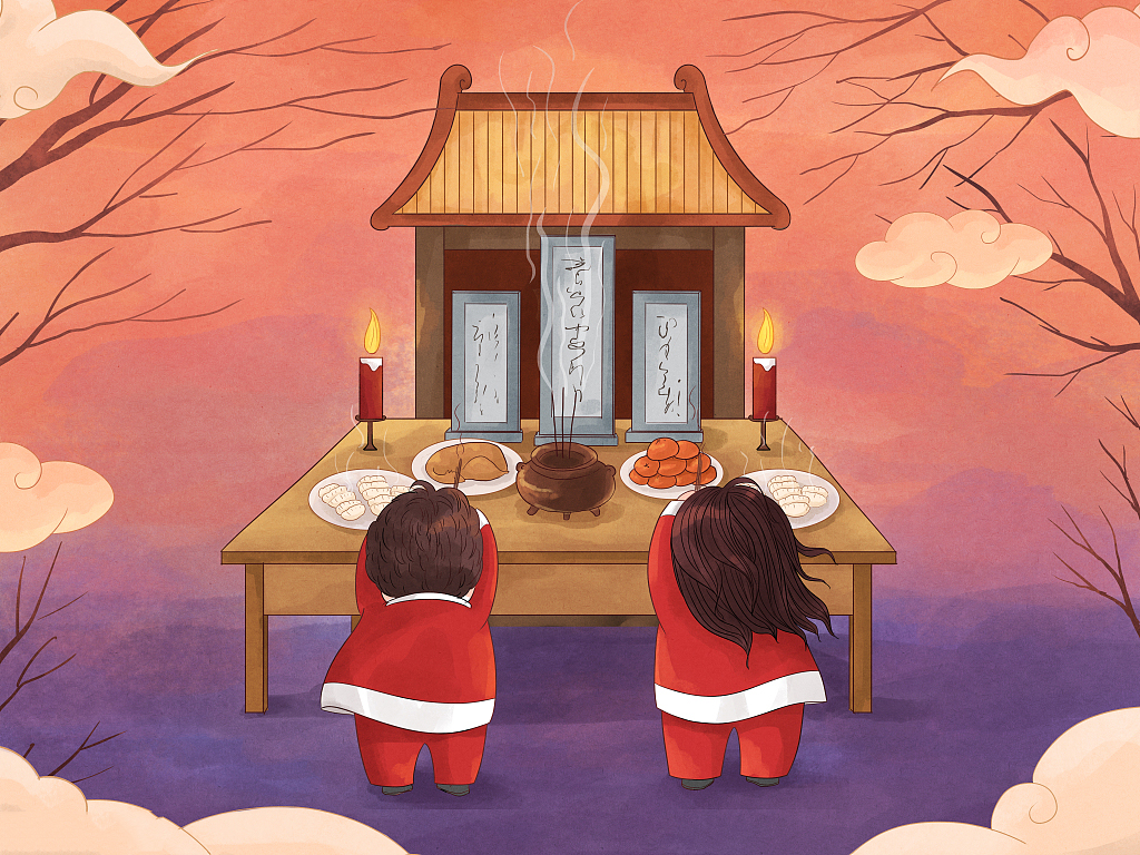 以及穿越时空的尊敬之情寄托着我们对先人的思念一个祭祀祖先的节日雨