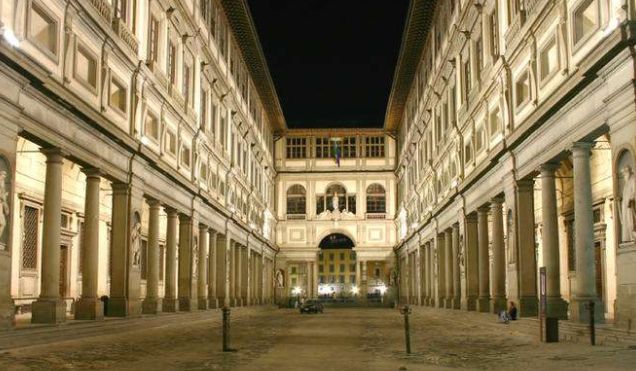 大公,科西莫一世德美第奇所建的办公室(uffizi和意大利语"办公室"谐