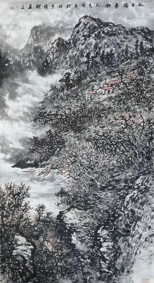 「津门网」水墨含清晖:王信聪山水画作品赏析|水墨|画家|山水_新浪