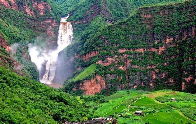 云南最美瀑布,楚雄大姚三潭瀑布,不管什么