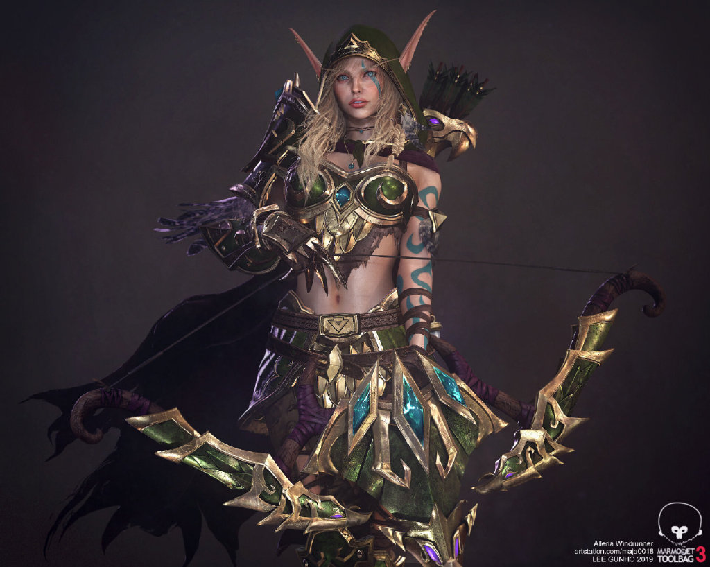 魔兽世界3d奥蕾莉亚风行者太美了那么求问口红色号是