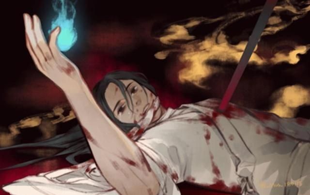 因为白无相的引诱,谢怜在破庙里信徒尽失去,承受世人的百剑穿心,而