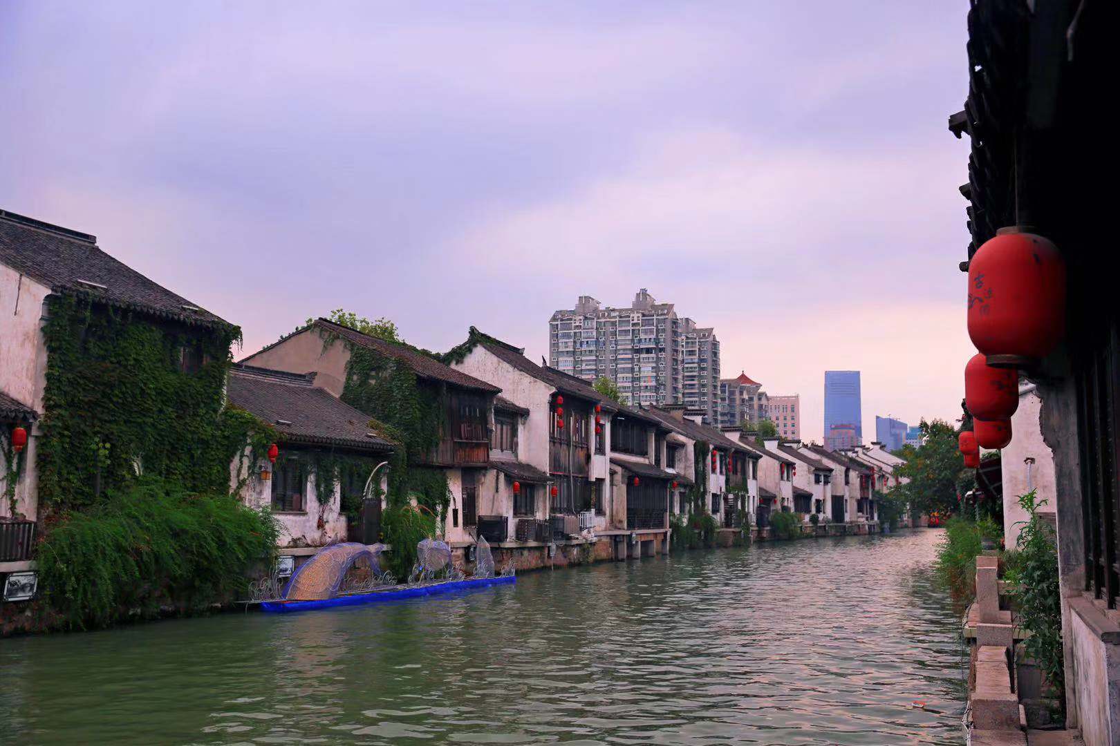 世界文化遗产古运河无锡段,古今融合江南水乡醉人的风景如画