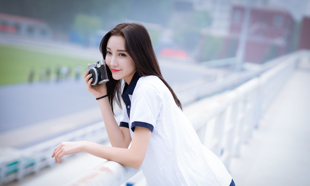 艺术摄影青春校园里的恋歌忘不了的她