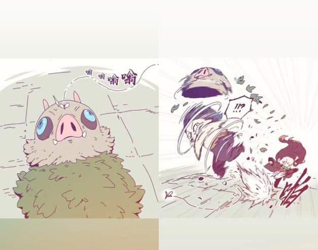 鬼灭之刃小剧场日夜颠倒的祢豆子国外画师描绘的超有趣短篇故事