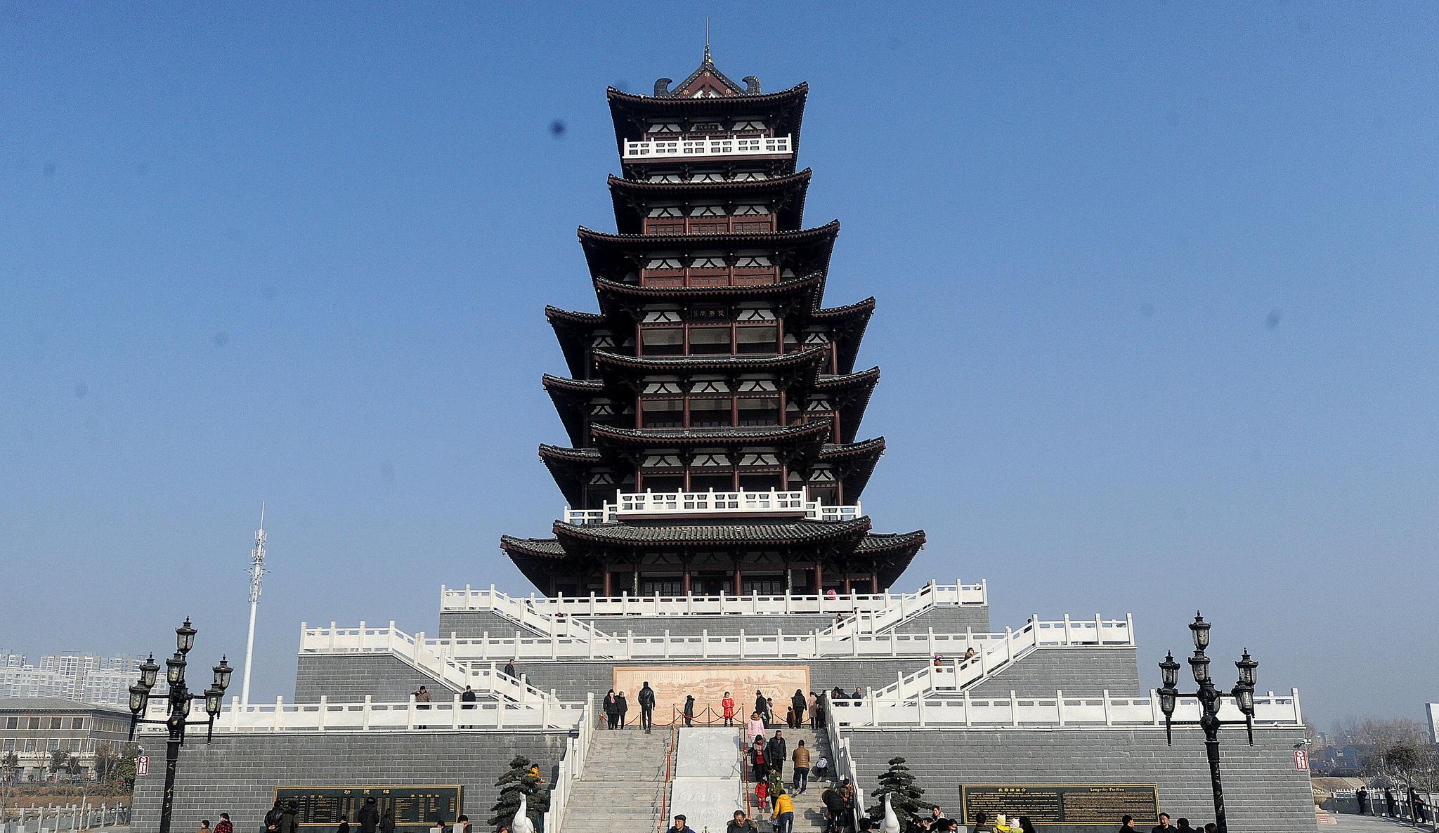 商丘万商之源春秋宋都古城书院火神台