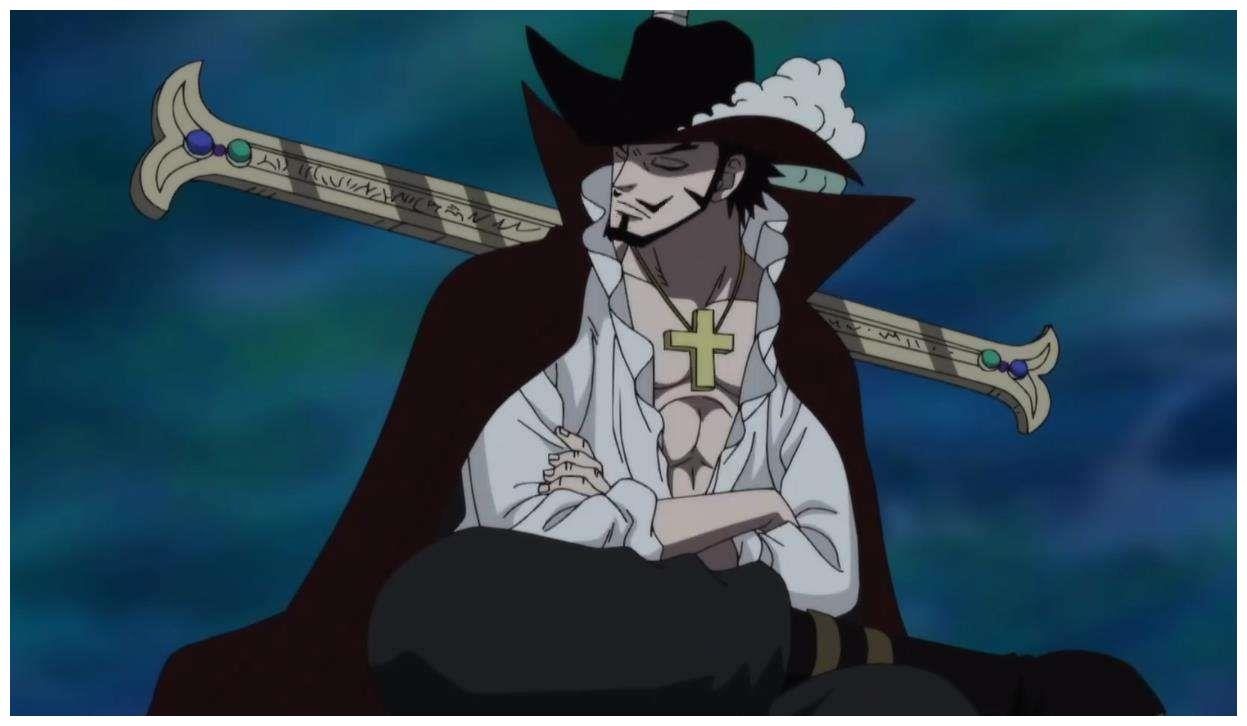 《海贼王》鹰眼背后那把大黑刀,是如何伸缩自由,坐下来都不嫌扎