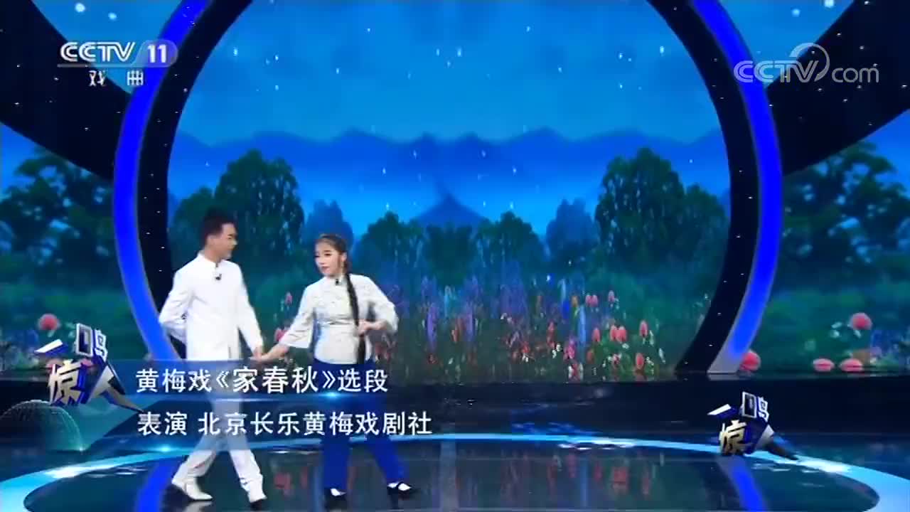 黄梅戏《家春秋》选段二人配合十分默契真精彩