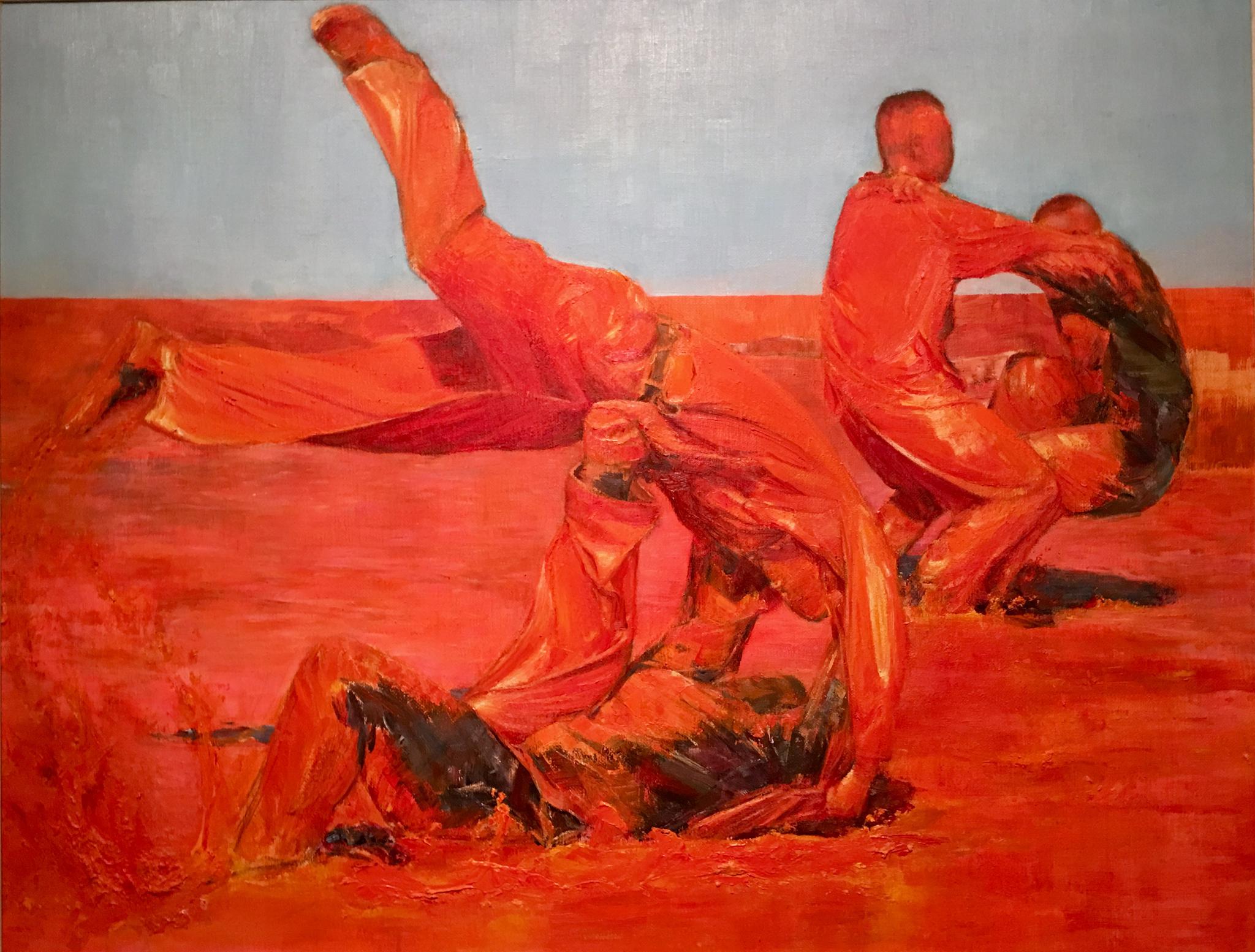 第七届世界军人运动会全国美术作品展油画作品武汉美术馆