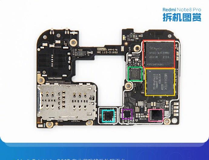 红米官方发布redmi note 8 pro手机拆机图赏