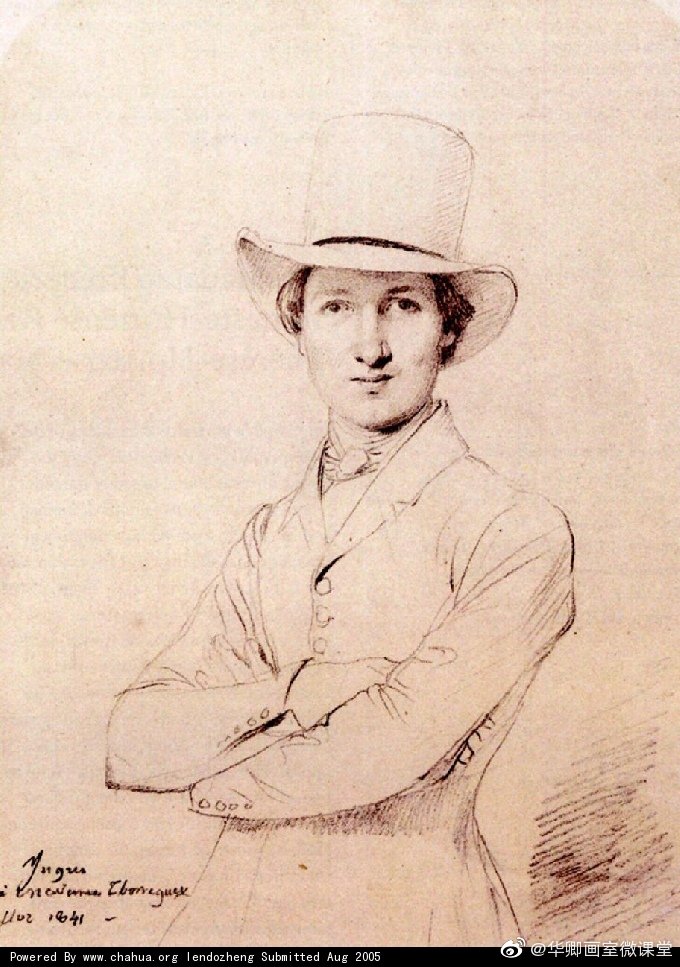大师速写作品欣赏半身像--华卿画室