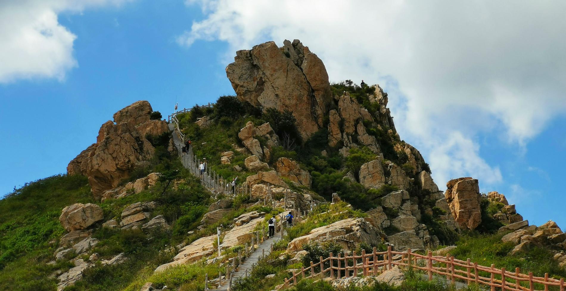 秋高气爽登磁山,感受烟台开发区和蓬莱交界处的好风光