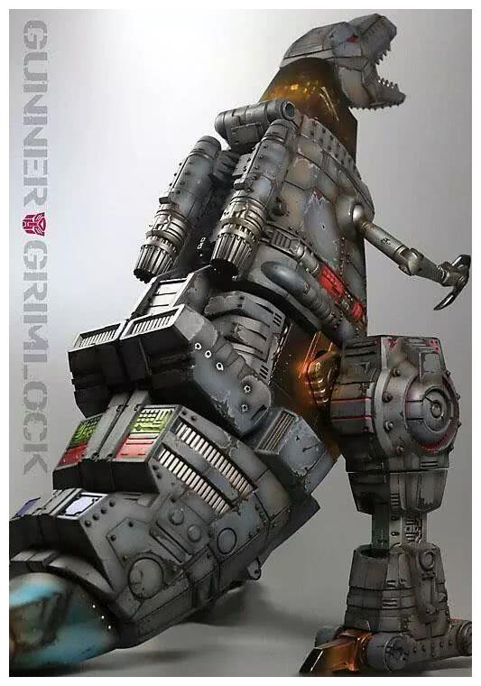 模玩控变形金刚g1动画放大版钢锁重涂