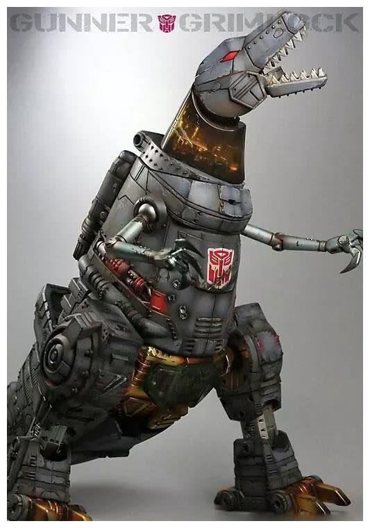 模玩控变形金刚g1动画放大版钢锁重涂