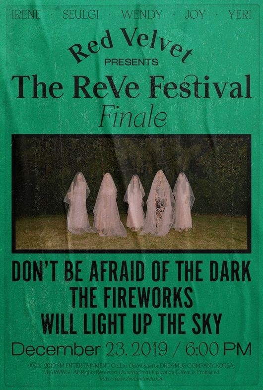 Red Velvet将于12月23日复出发行新专辑《The ReVe Festival‘Finale’》