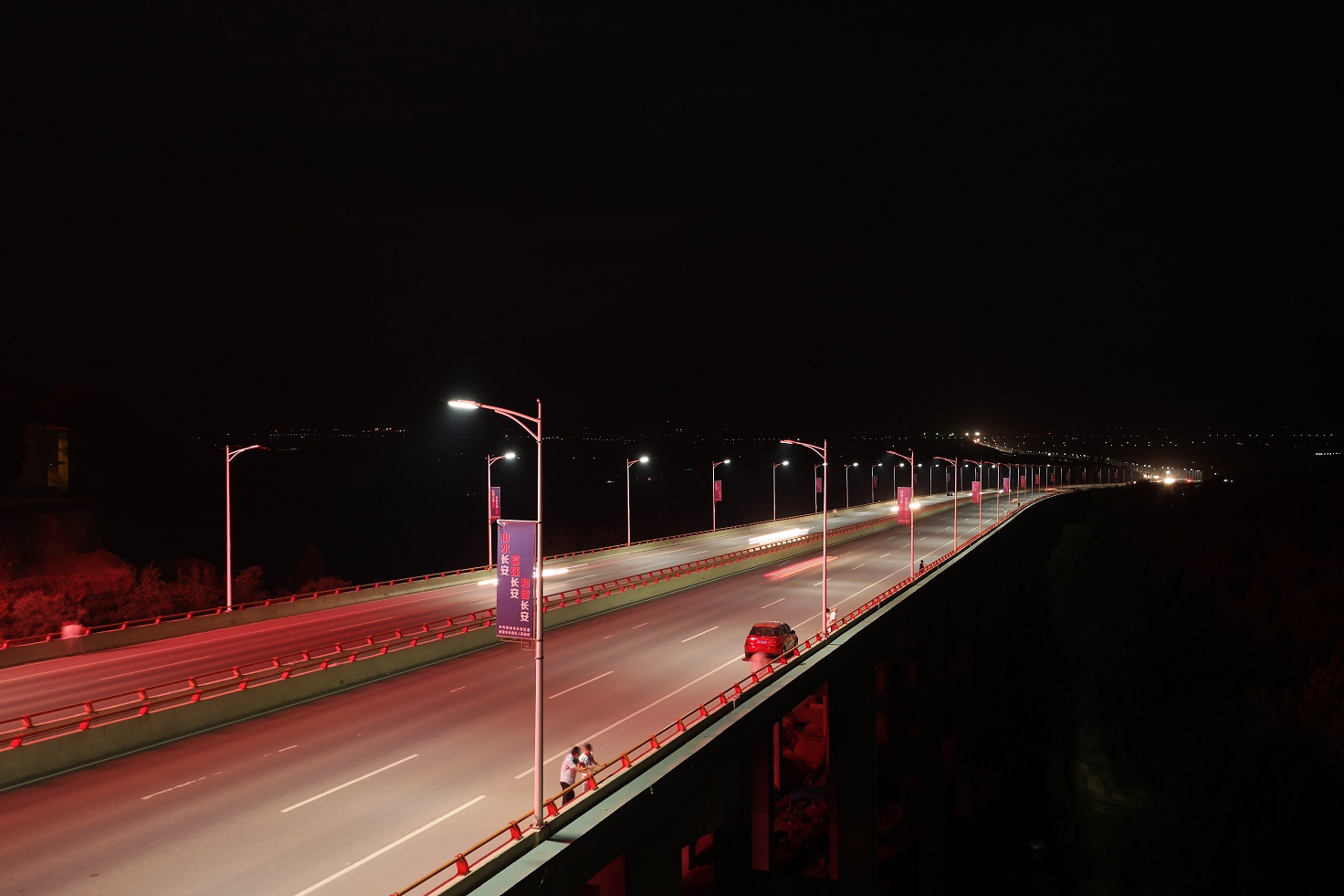 景观大道夜景图片