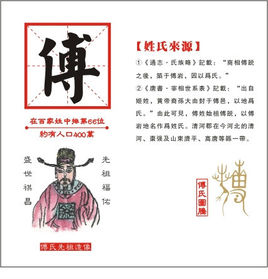 百家姓之傅姓氏起源来历