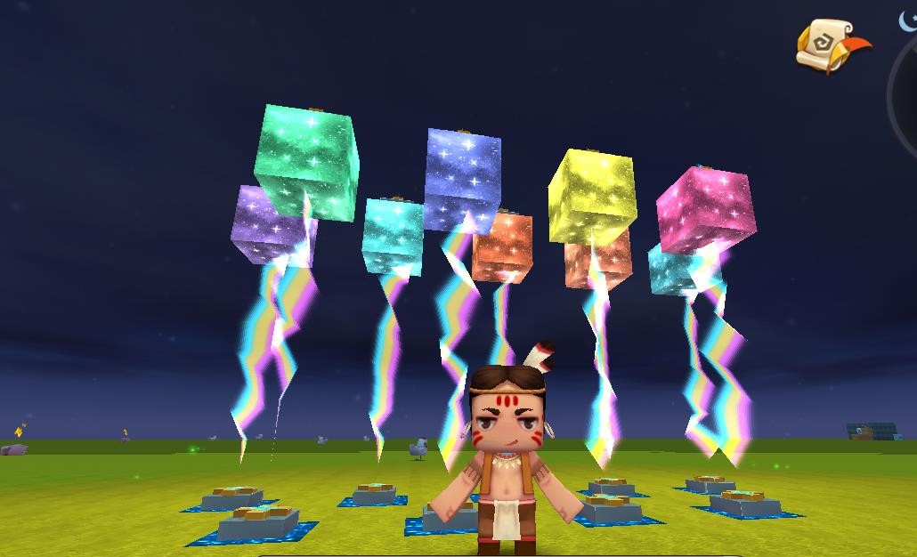 迷你世界: 大神60秒造"太空气球", 200个气球发光, 染色随意换!