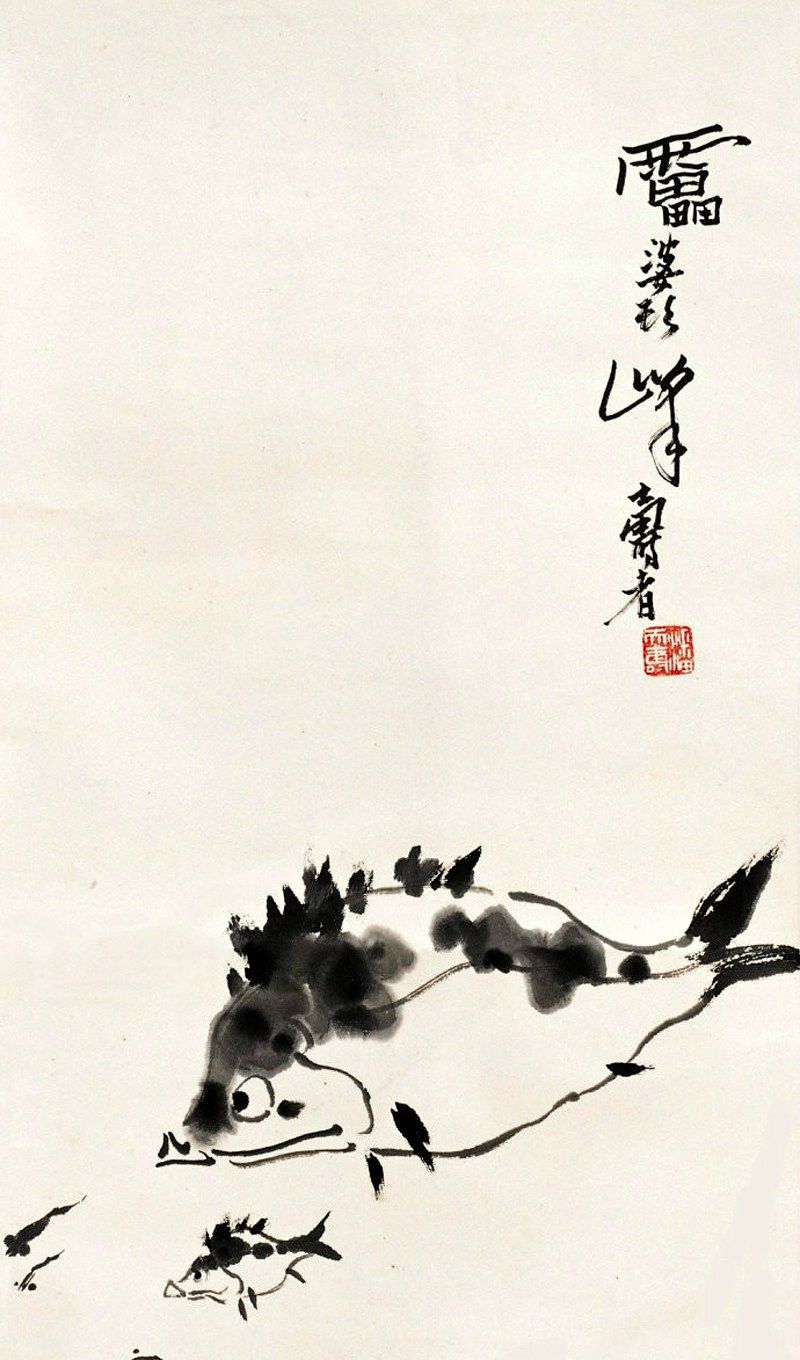 构图清新苍秀,画面灵动有趣,潘天寿12幅动物画欣赏