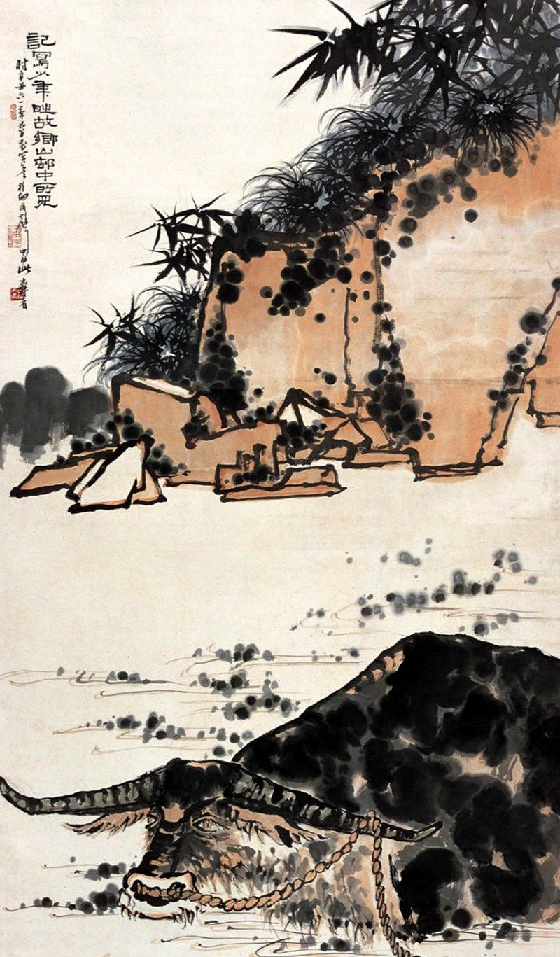 构图清新苍秀,画面灵动有趣,潘天寿12幅动物画欣赏