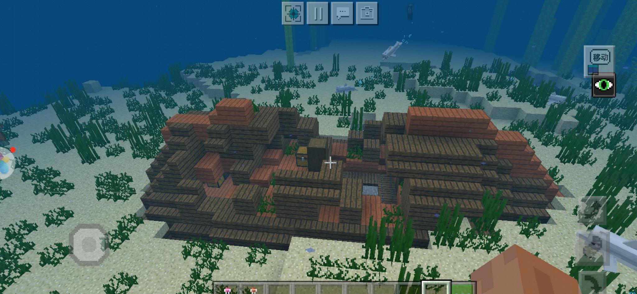 我的世界手机版种子有一个大型村庄和沉船遗迹宝箱里有绿宝石