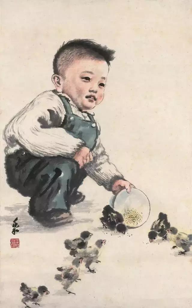 蒋兆和紧握秃笔为民写真现代水墨人物艺术巨匠