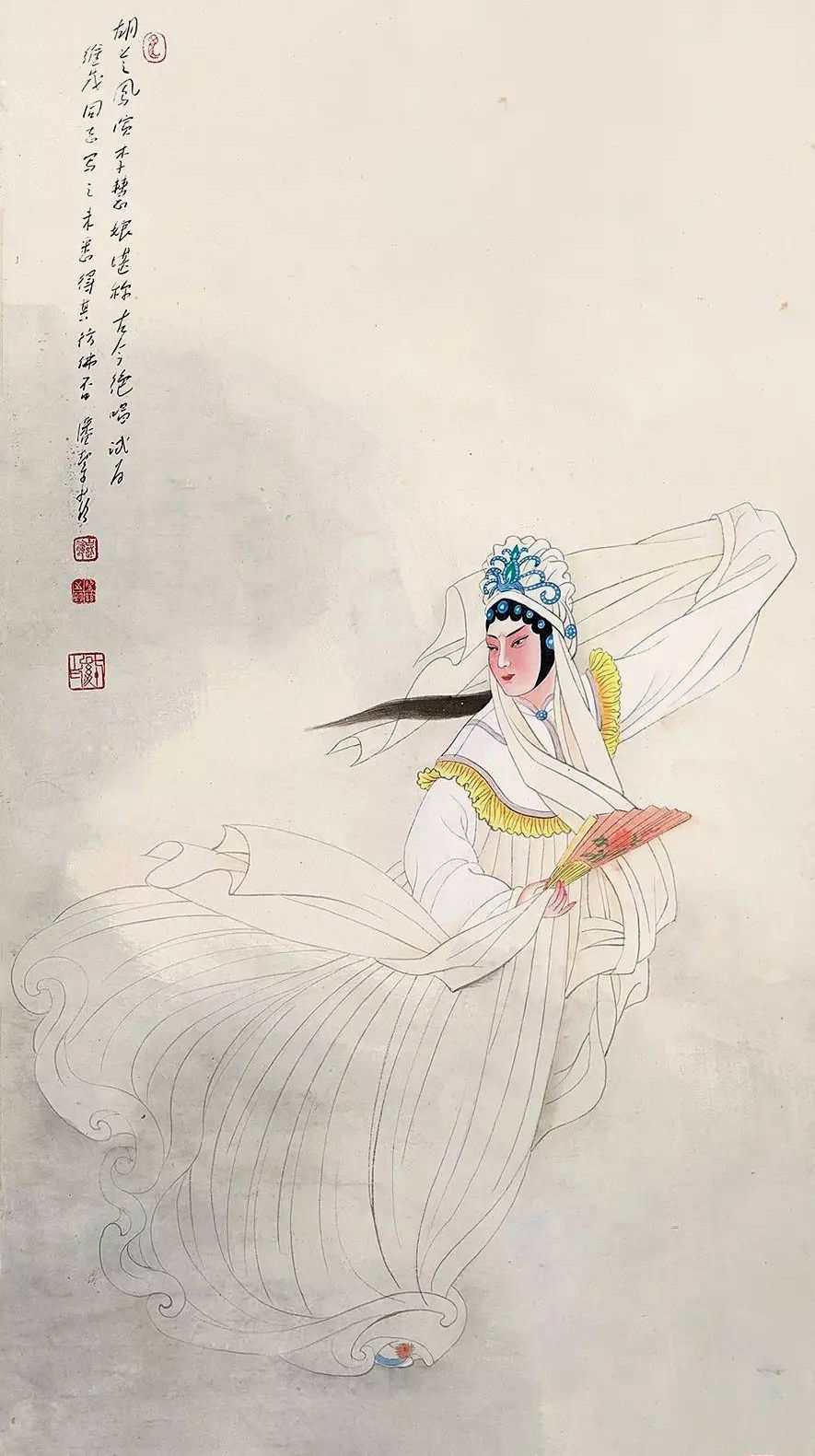 当代著名工笔人物画家潘絜兹作品欣赏