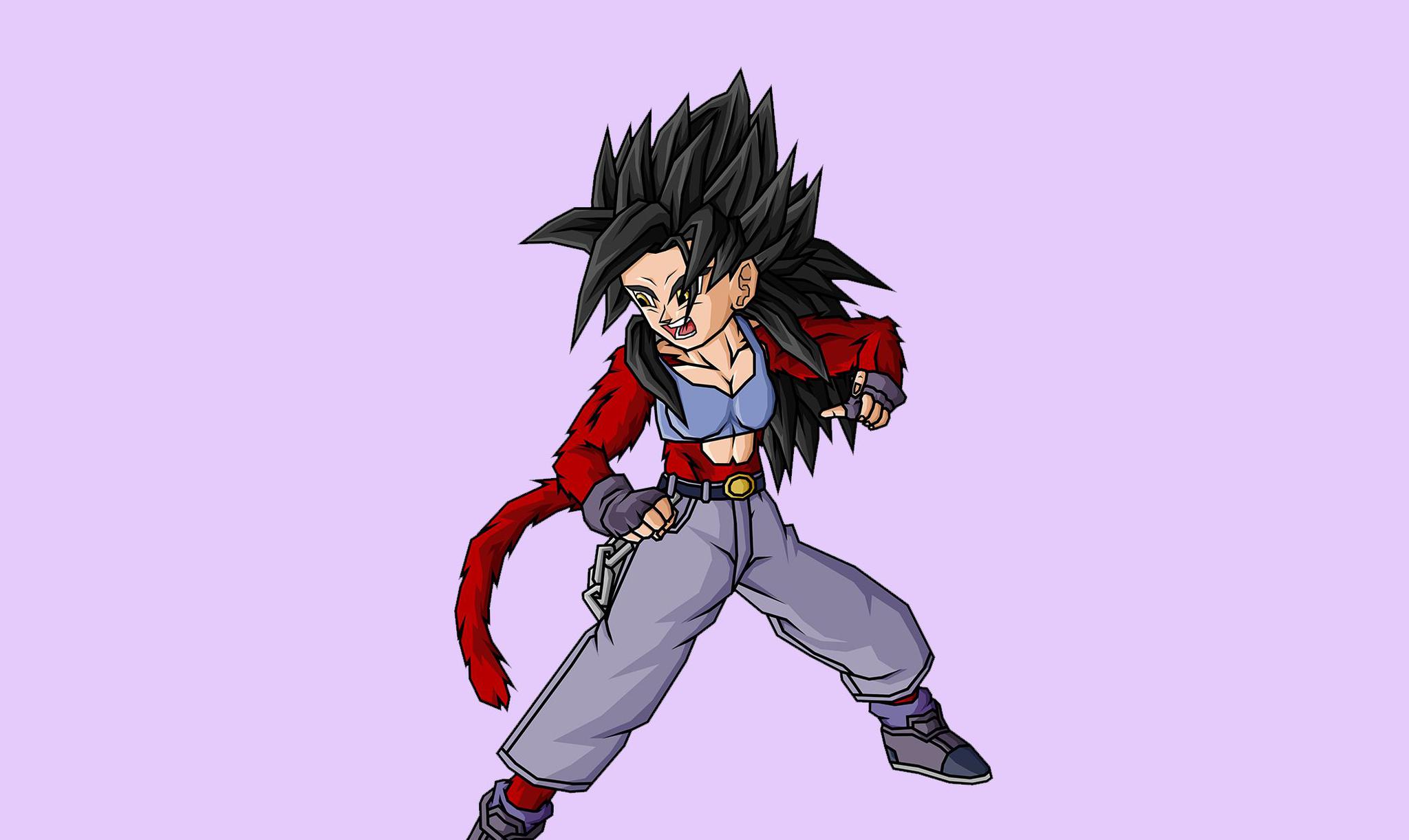 龙珠:同人画师笔下的超级赛亚人第四阶人物,悟天克斯最帅了!