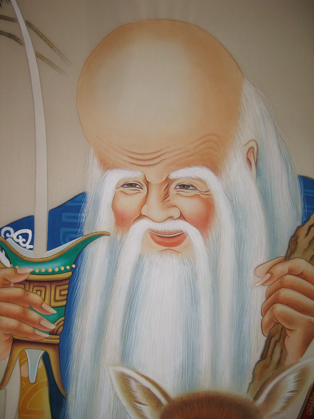 福如东海寿比南山寿星南极仙翁的身份