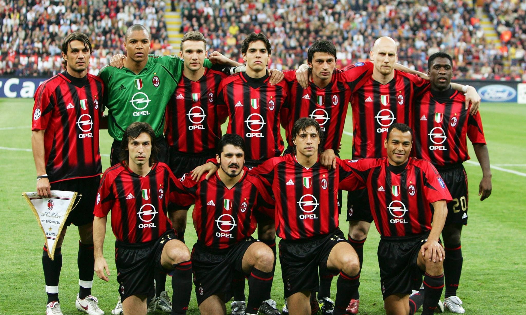 ac米兰队史今天:2005年4月26日欧冠半决赛首回合2比0埃因霍温