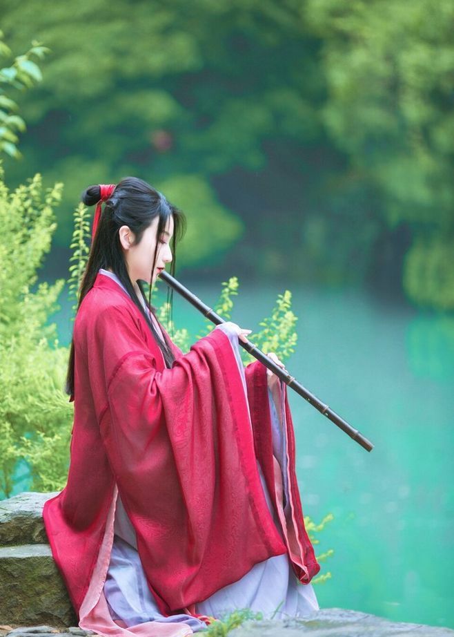 长裙连理带,广袖合欢襦|汉服之美|汉服|袍服|宽袍_新浪新闻