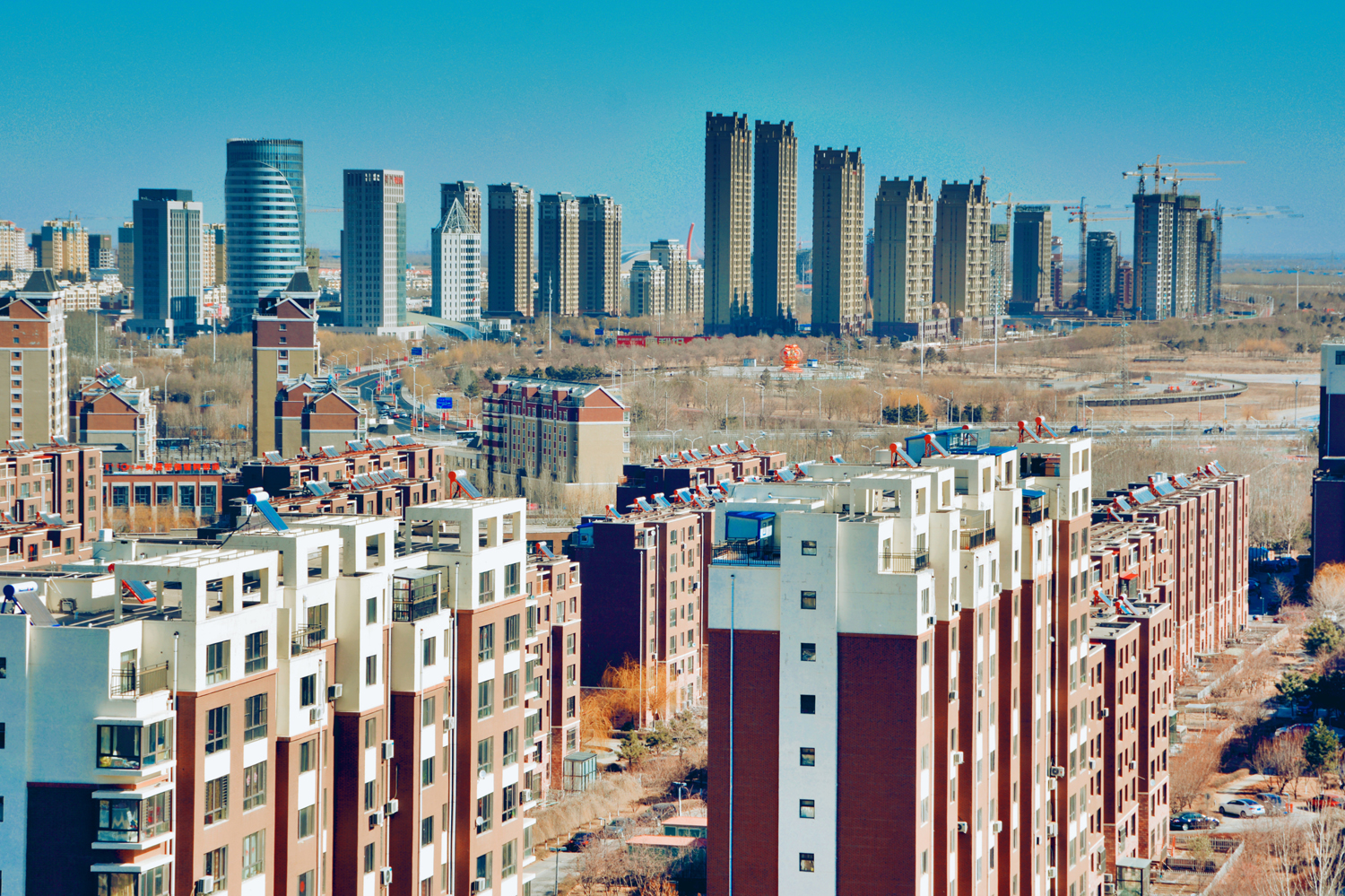 俯瞰通辽市新城区-大美通辽十二,原创摄影