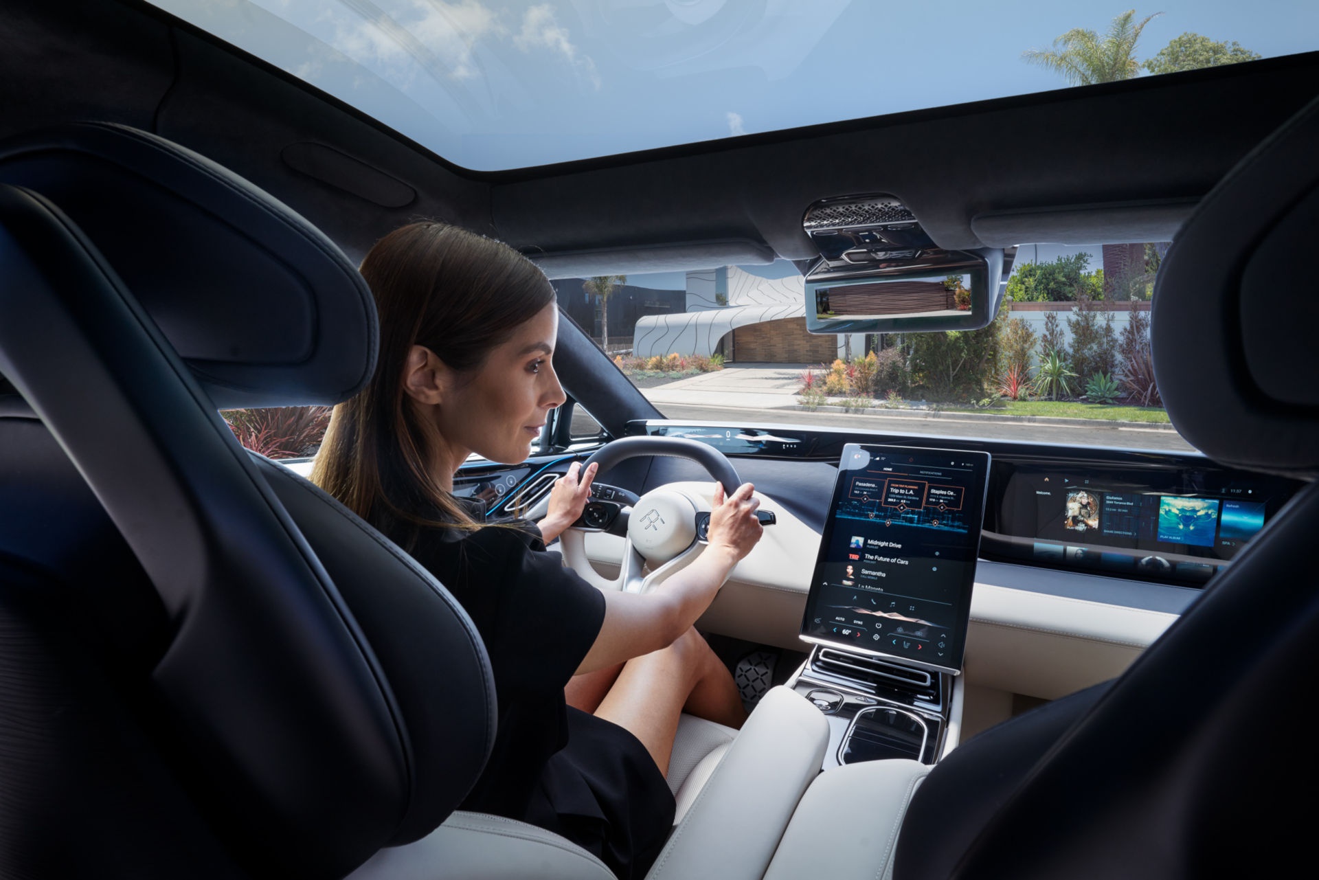 ff 91亮相洛杉矶车展,奢华内饰远超特斯拉,媲美劳斯莱斯