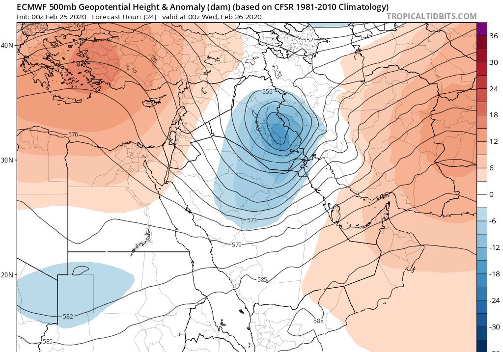 中东沙漠将再次下雨,伊拉克局部暴雨!分析:气候异常值得警惕