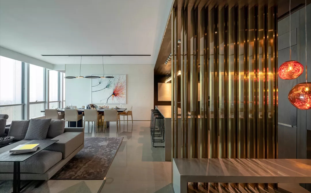 装修公司案例｜极简风设计师操刀的高端豪宅，奢华外表展优雅内涵