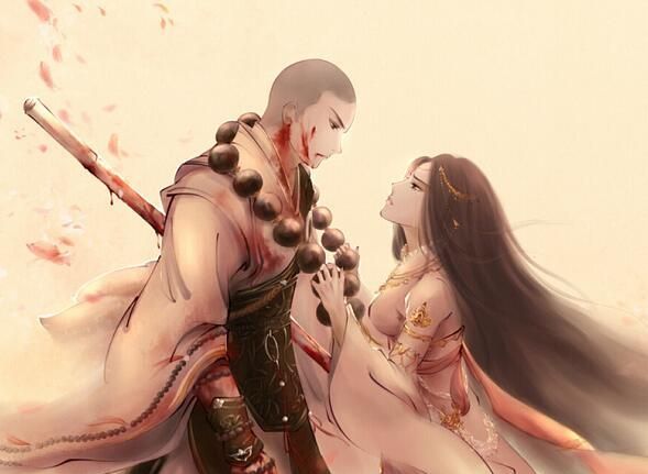 玩家手绘门派人物,五毒好美,和尚还有一段凄美的爱情|剑网|门派|和尚