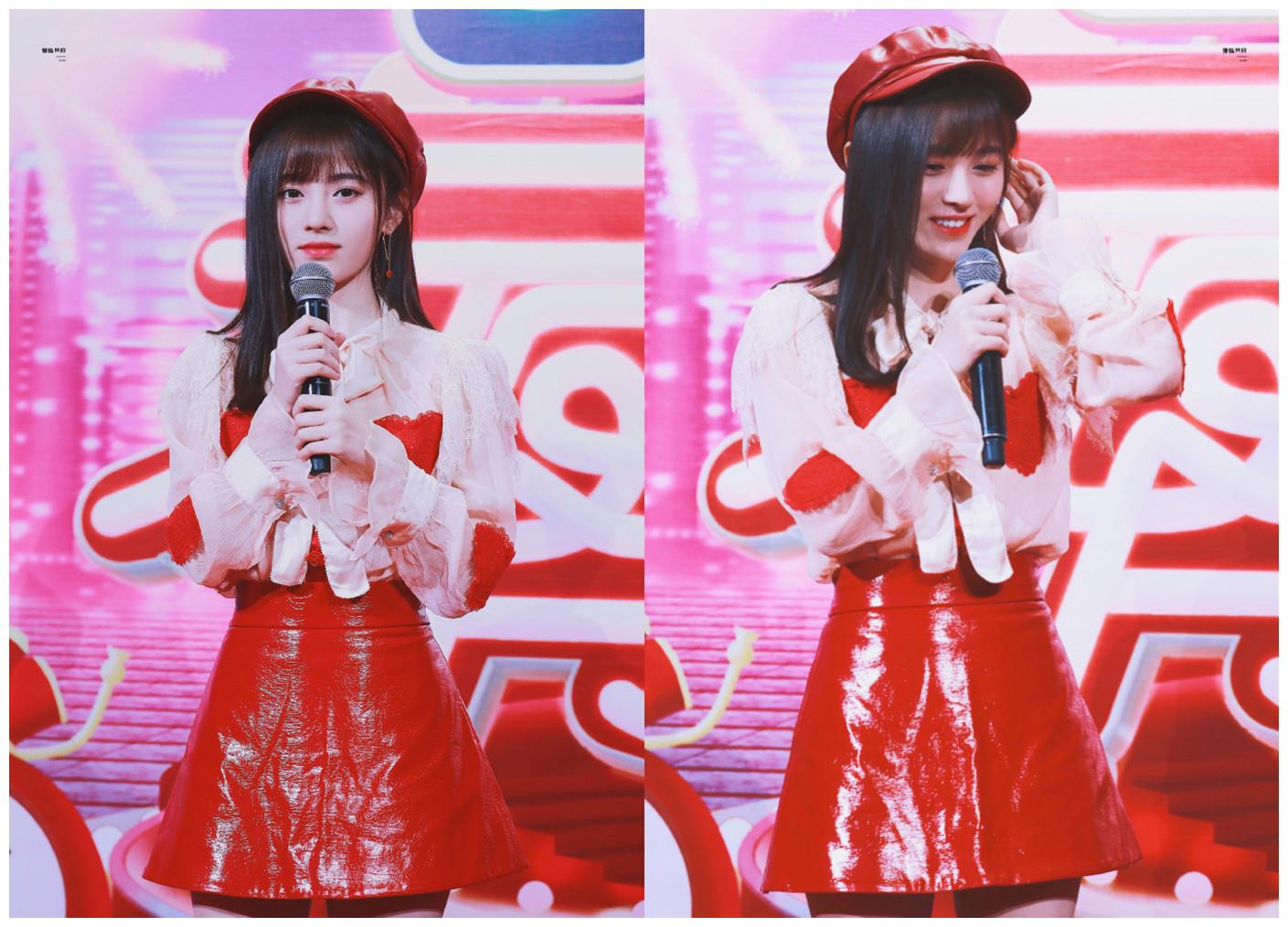 周洁琼学鞠婧祎也太明显了吧连发型和拍照姿势都整成一样