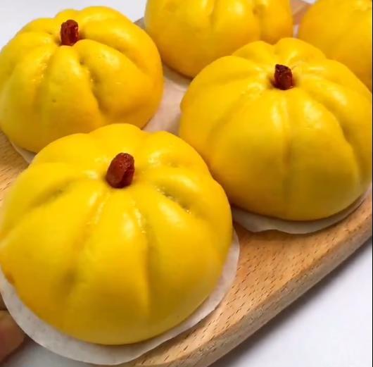 自制美食南瓜糯米包做法又香又软细腻饱满太好吃了看着就食欲满满