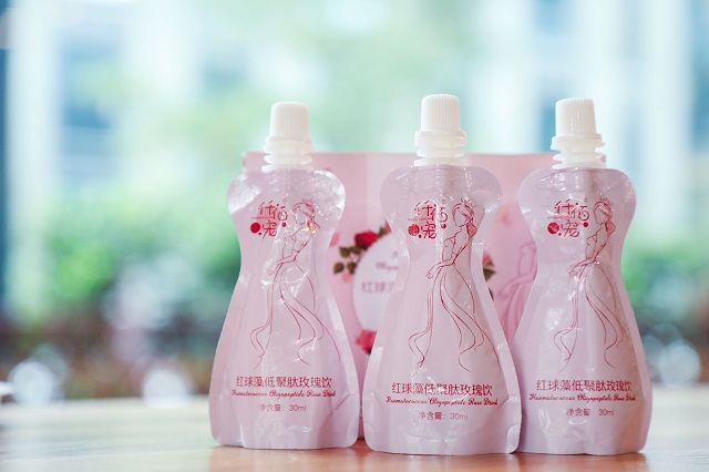 仟佰宠玫瑰饮的粉色身型为消费者提供理想包装方案