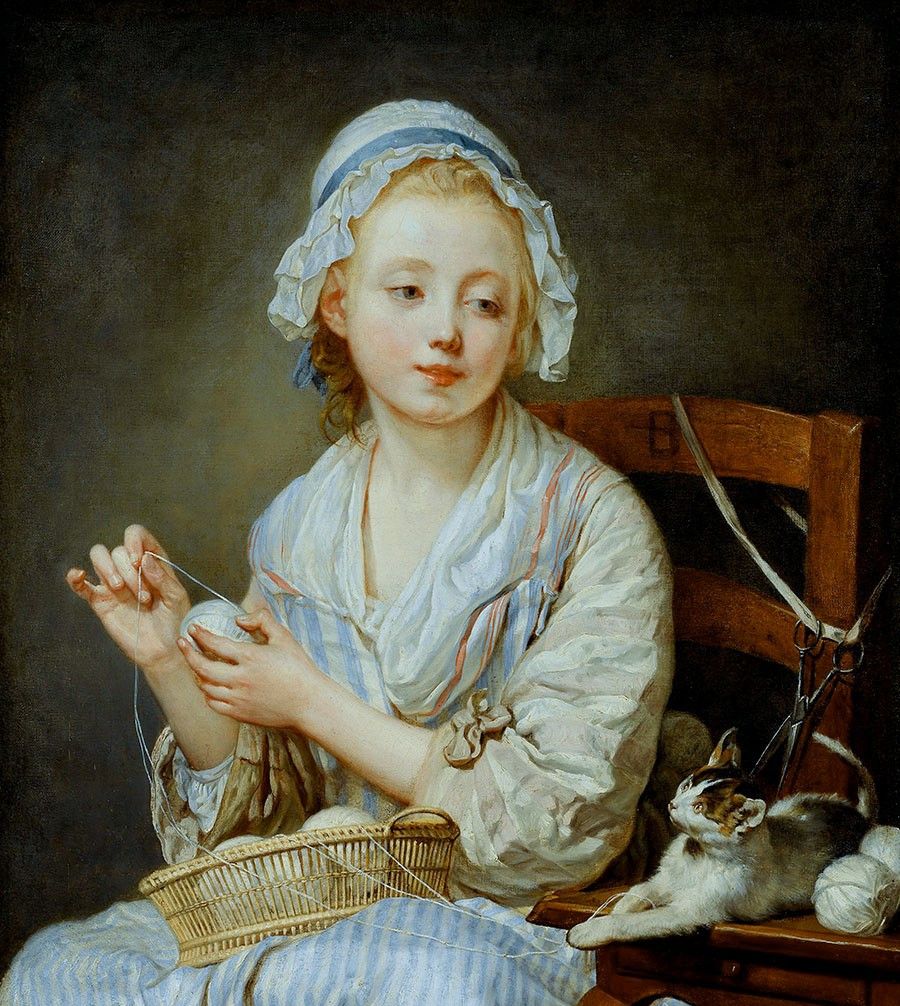 让·巴蒂斯特·格勒兹人物油画