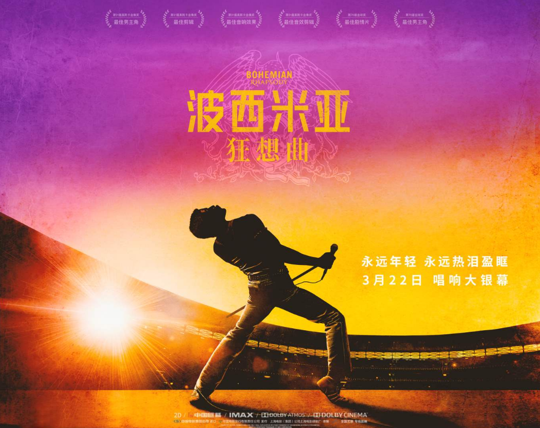 《波西米亚狂想曲》定档3月22日 全球奖项票房口碑三杀大片来了