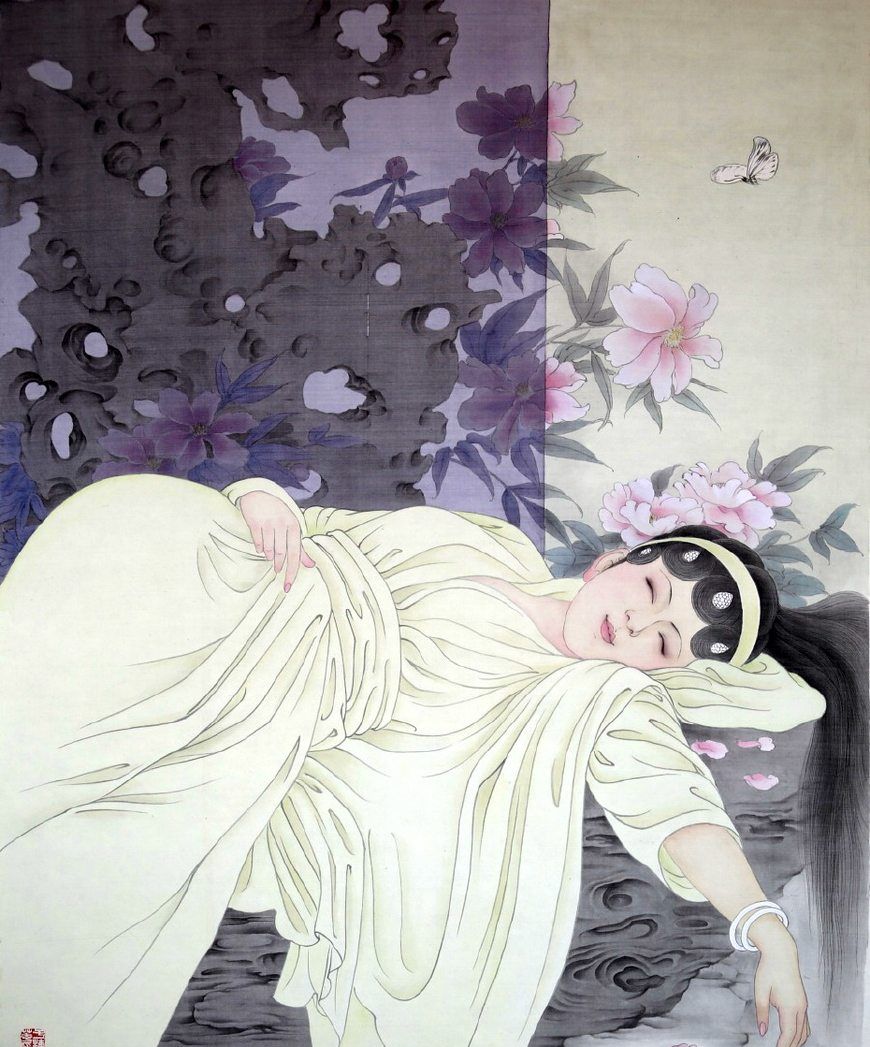 插画:画家于栋华工笔人物画-金陵十二钗,你喜欢哪一个