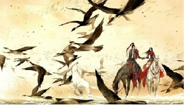 五陵少年游人武陵去宝剑值千金