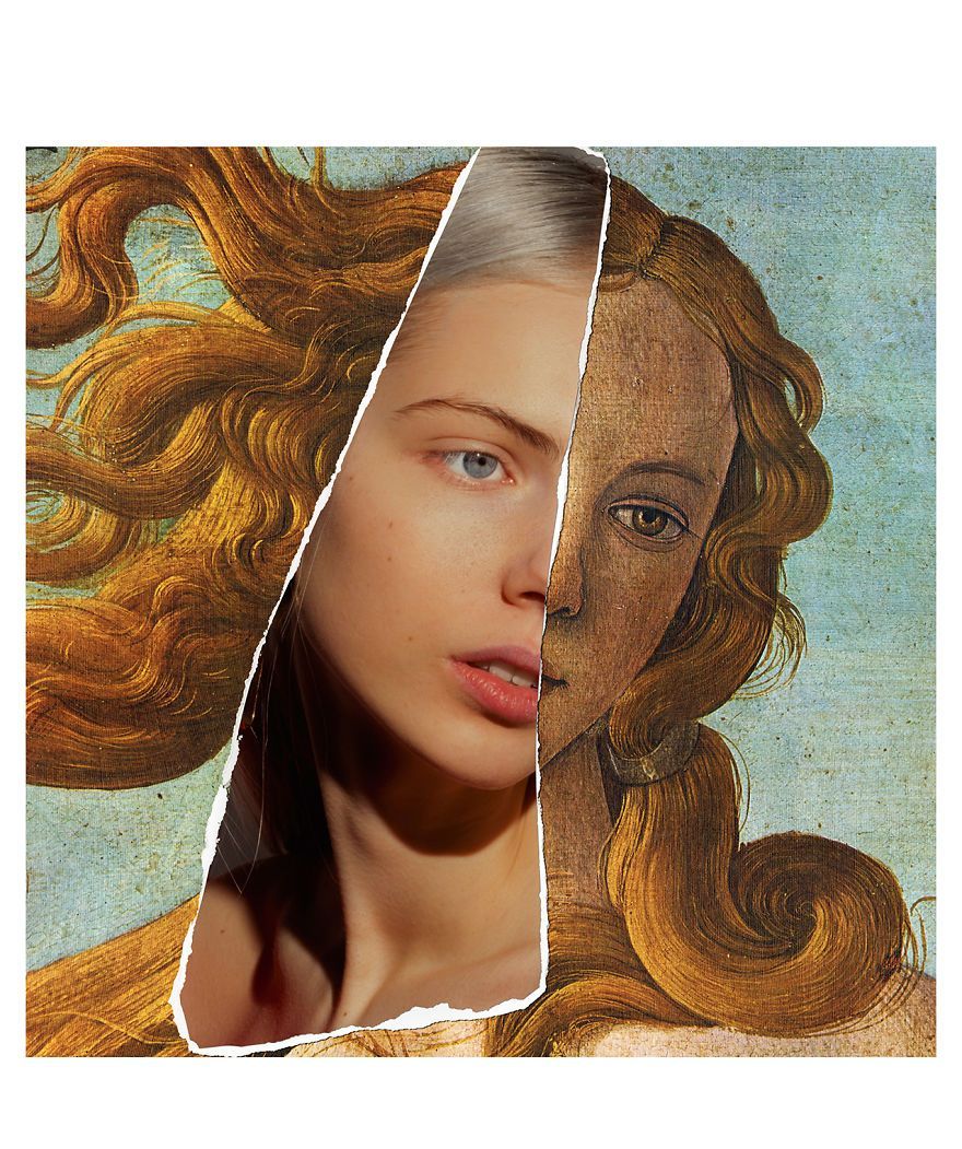 将照片和绘画融合在一起毫无违和感