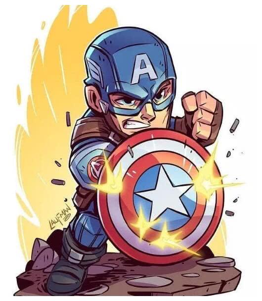 软萌系漫威英雄奇异博士帅气美队像天使绿巨人却在蹲坑