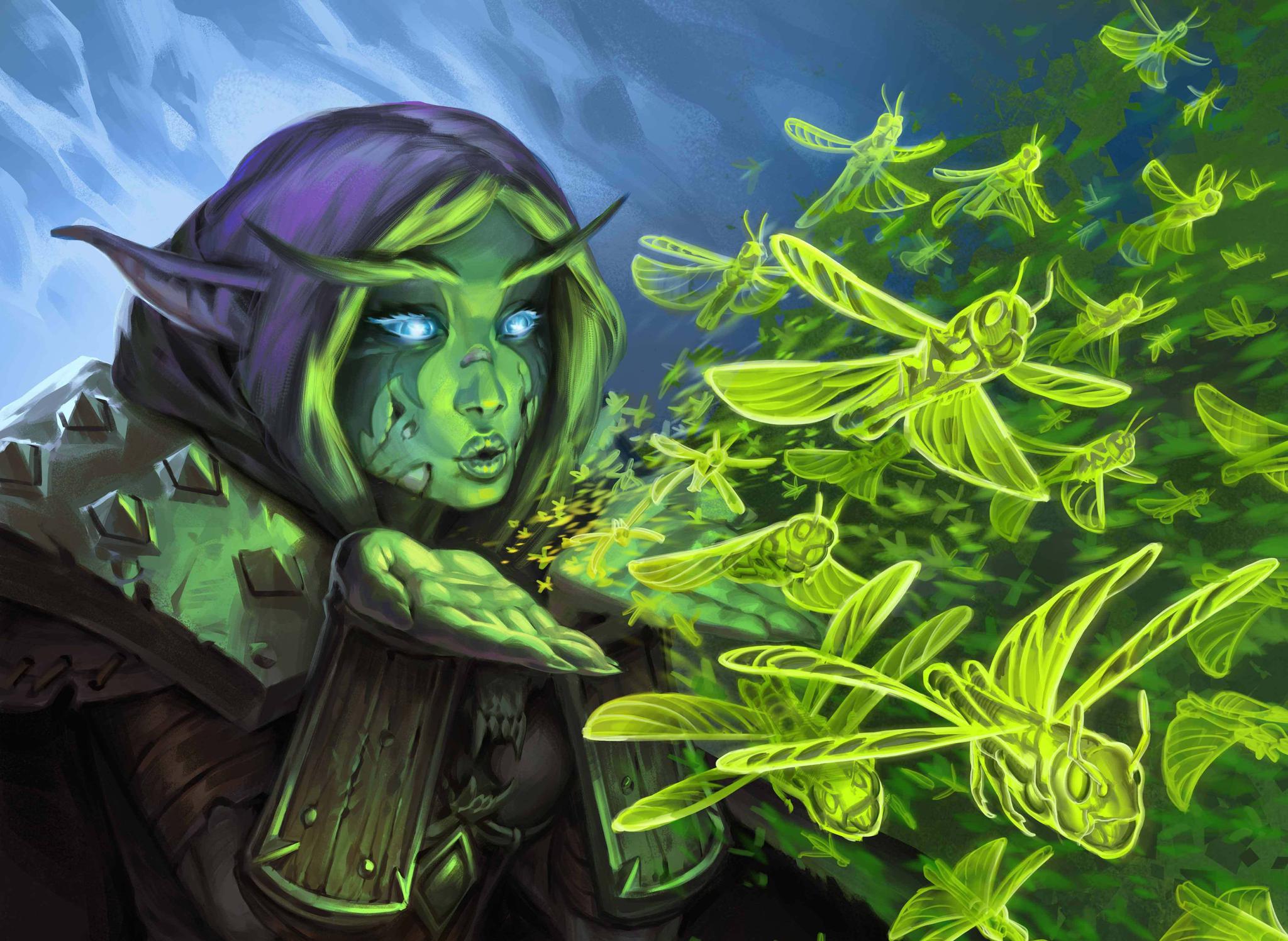 炉石传说超清原画感受巫妖王的力量冰封王座德鲁伊篇