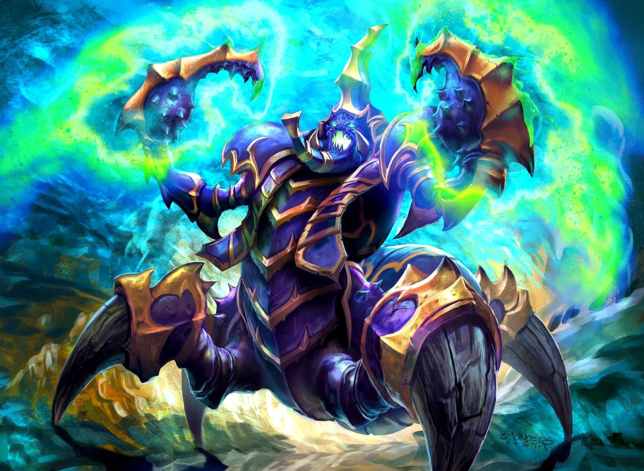 炉石传说超清原画感受巫妖王的力量冰封王座德鲁伊篇